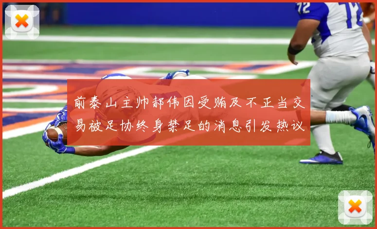 前泰山主帅郝伟因受贿及不正当交易被足协终身禁足的消息引发热议